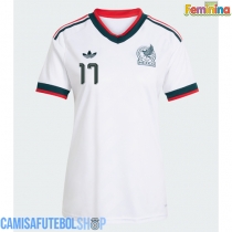 Camisa de time de futebol México Orbelin Pineda #17 Replicas 2º Equipamento Feminina Mundo 2026 Manga Curta